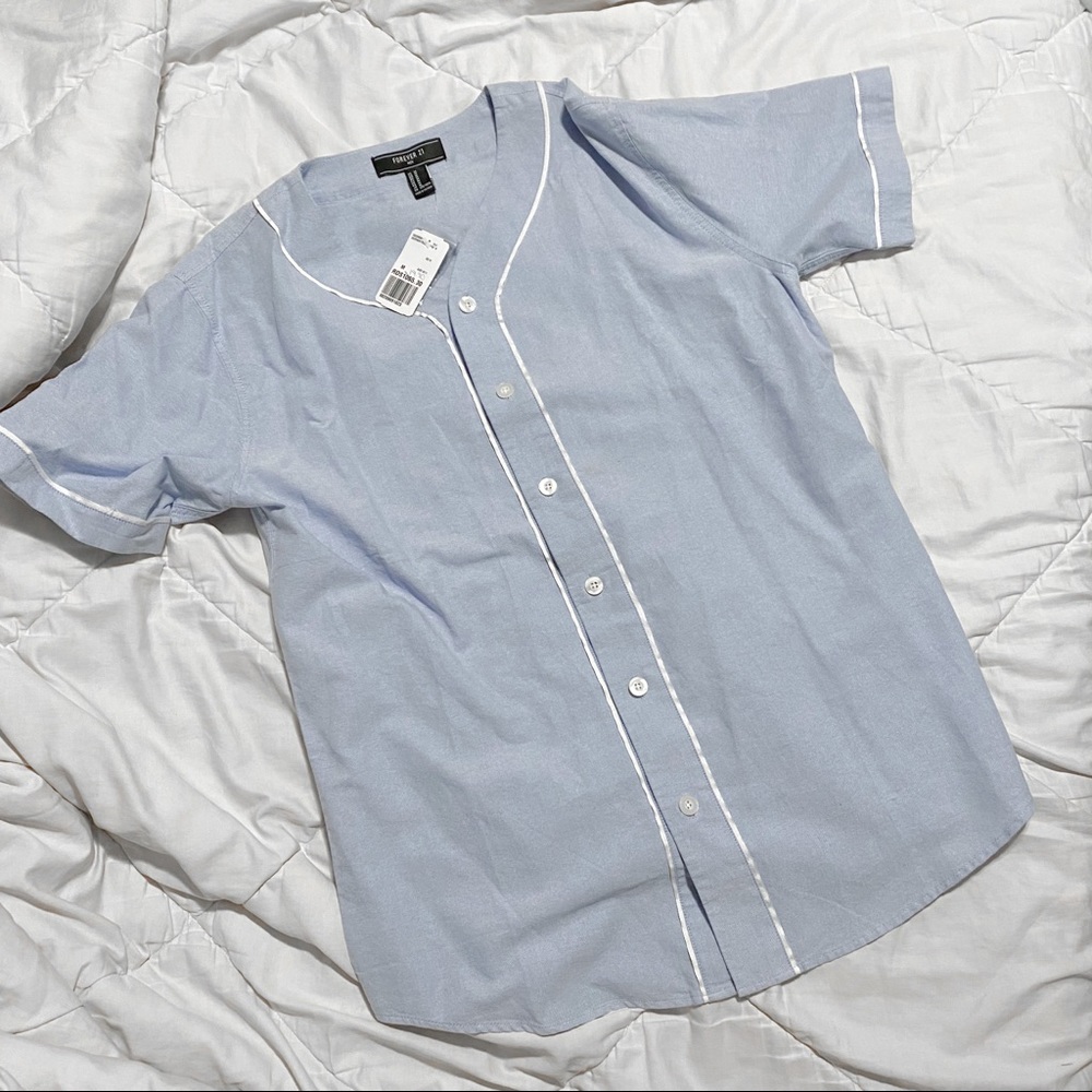 FOREVER 21: Button Up Jersey
